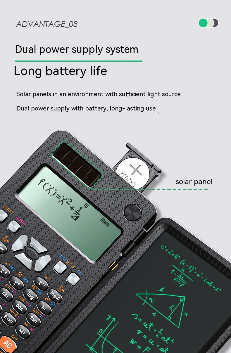 Foldable Scientific Calculators Handwriting Tablet