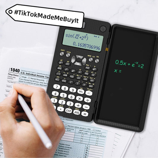 Foldable Scientific Calculators Handwriting Tablet