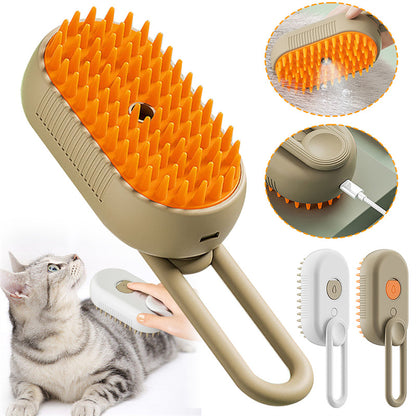 Pet Steam Groomer 3-in-1 Brush