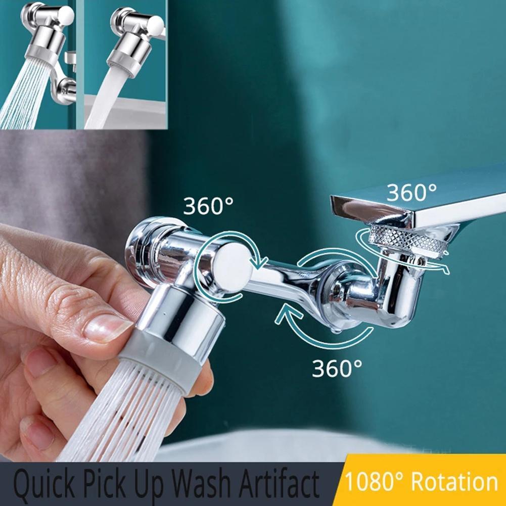 Faucet Extender Universal Swivel Splash Resistant Shower