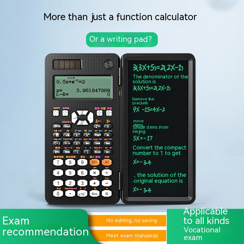 Foldable Scientific Calculators Handwriting Tablet