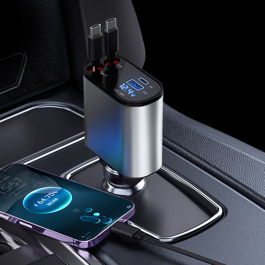 Metal car charger 100W super fast charging